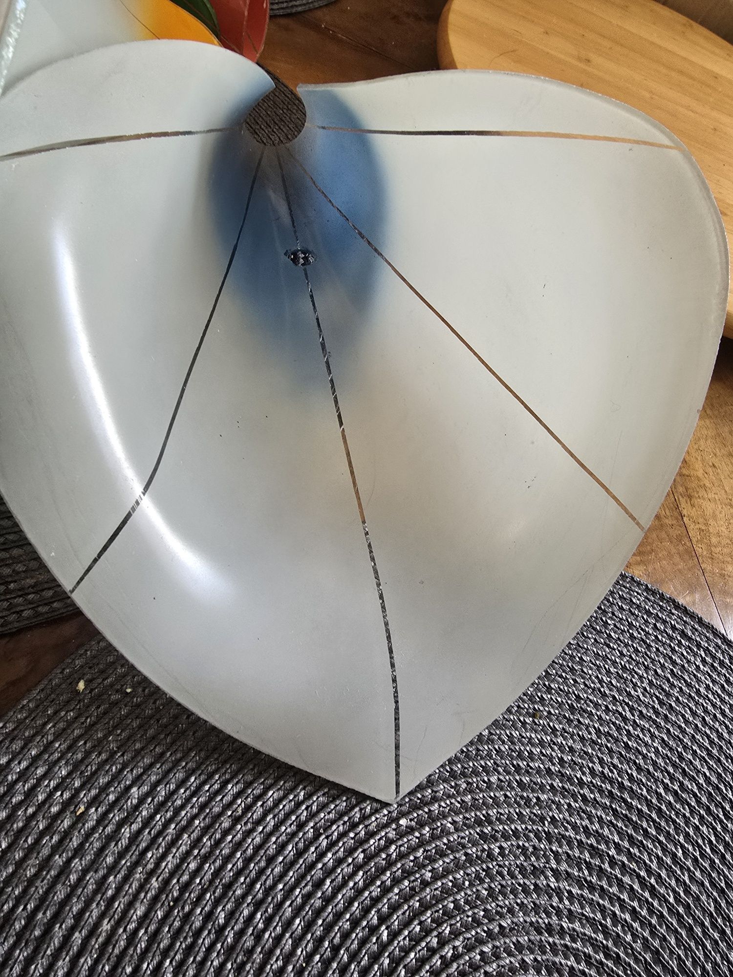 Klosze lampa żyrandol PRL retro