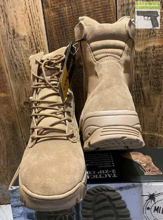 Buty Taktyczne MIL-TEC Skórzane Dwa Zamki coyote roz 44