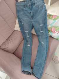 Spodnie jeansy super skinny hm R 38