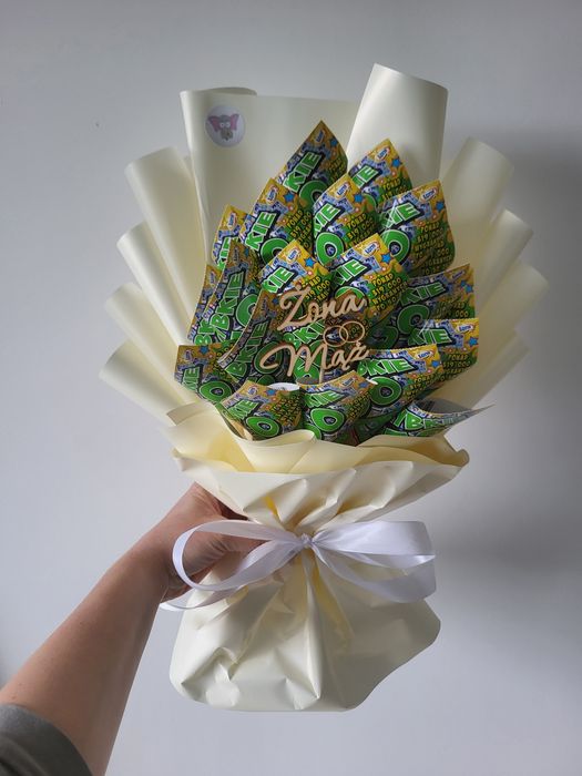 Bukiet z cukierków, wesele, ślub, prezent