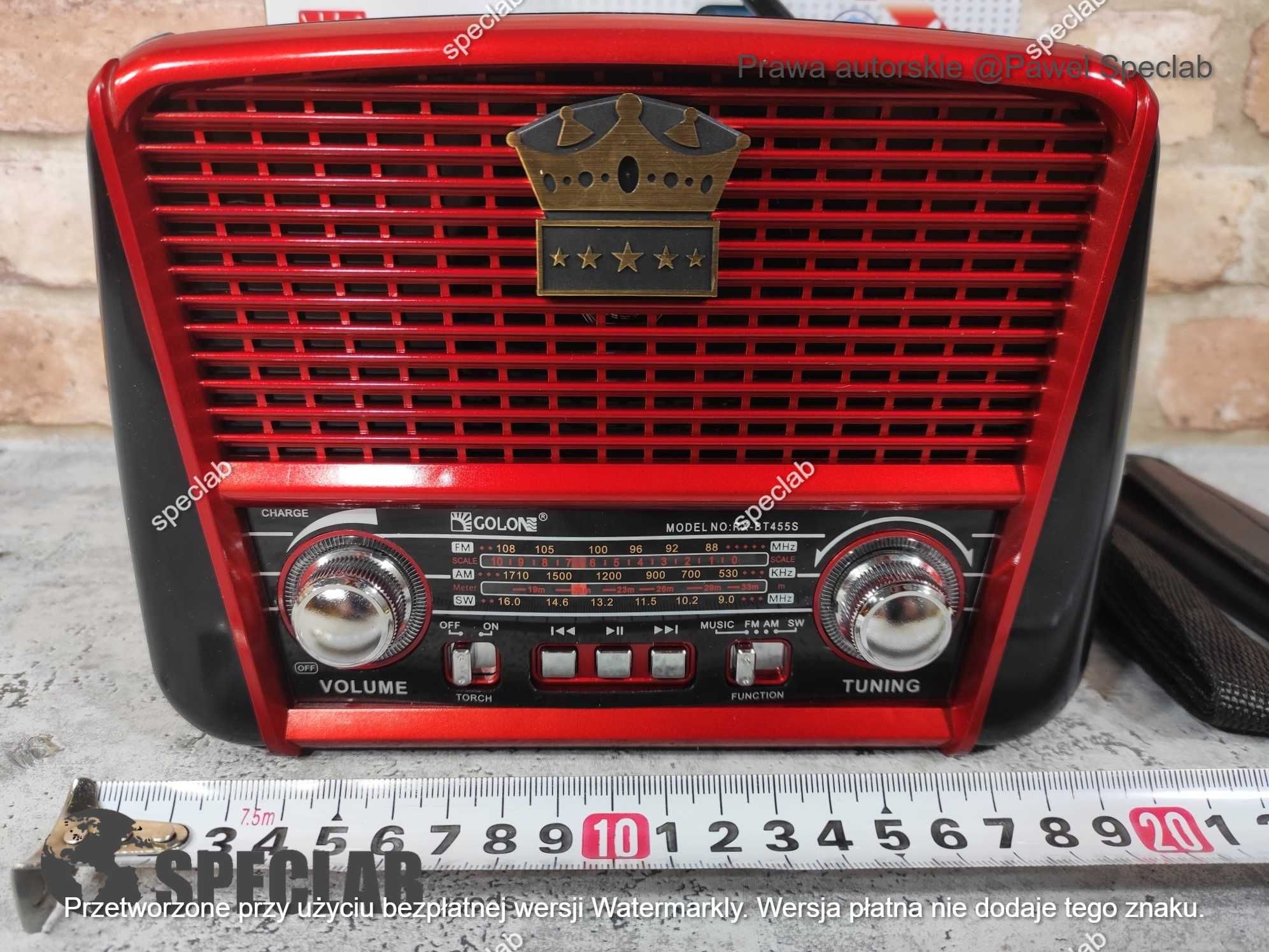 Radio sieciowo-bateryjne AM, FM, SW CMiK Solar radio+(RX-BT455S)