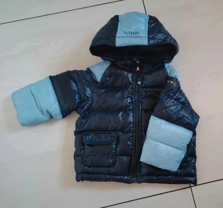 Kurtka Czapka szalik buciki Armani