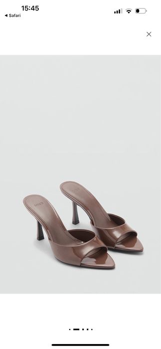 Туфлі Mango | босоніжки на тонких підборах | мюлі