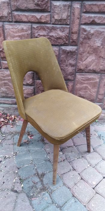 Krzesło muszelka patyczak z otworem lata 50xxw