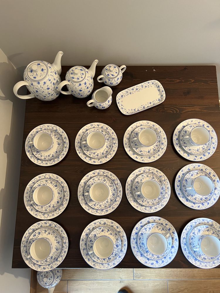 Azrberg Blaubluten serwis kawowy porcelana 12 osób super stan okazja