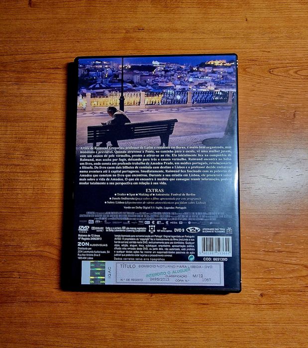 COMBOIO PARA LISBOA (Bille August) Jeremy Irons/Lena Olin/Bruno Ganz)