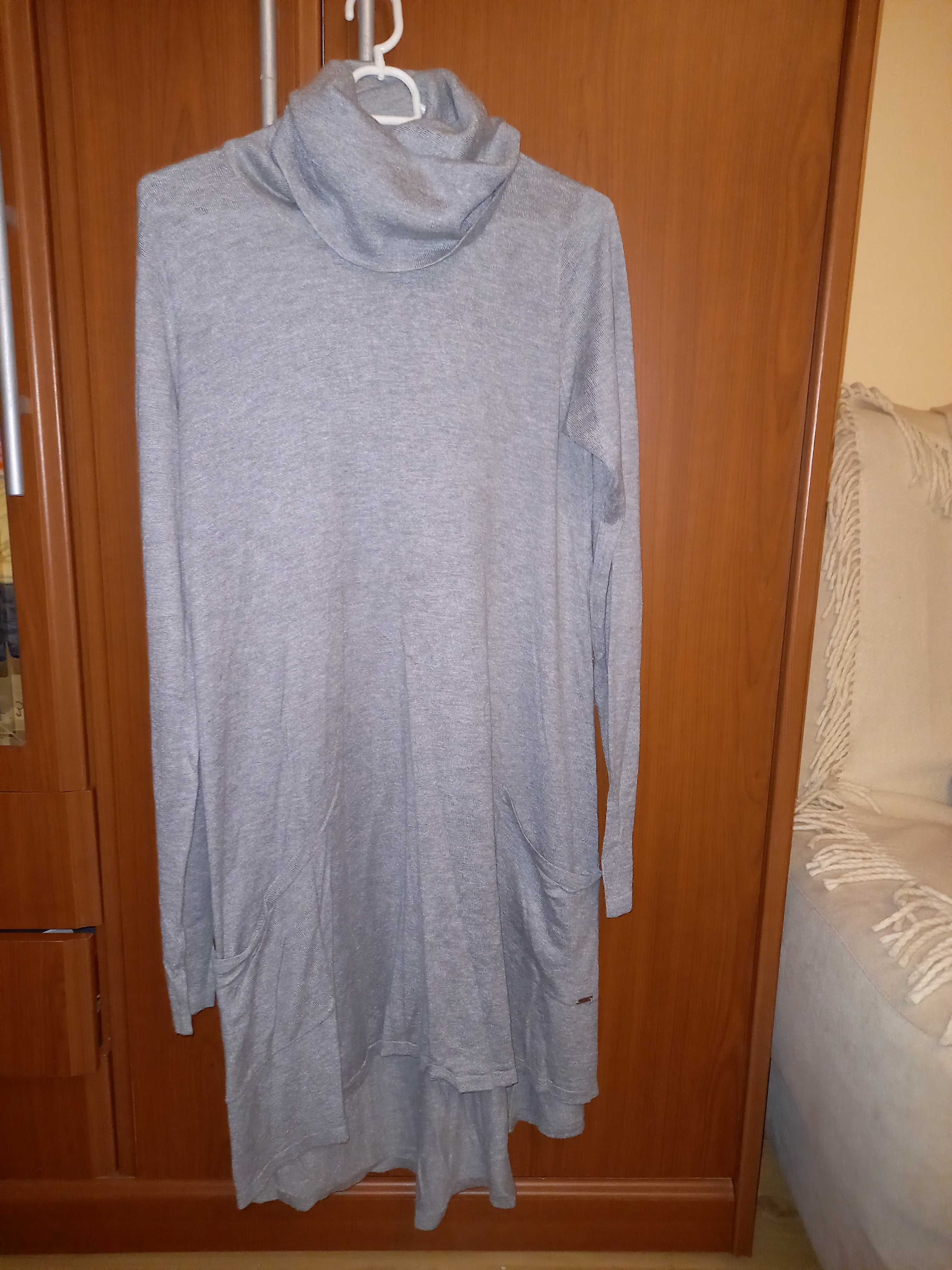 Sweter sukienka tunika Mohito L XL dzianina golf