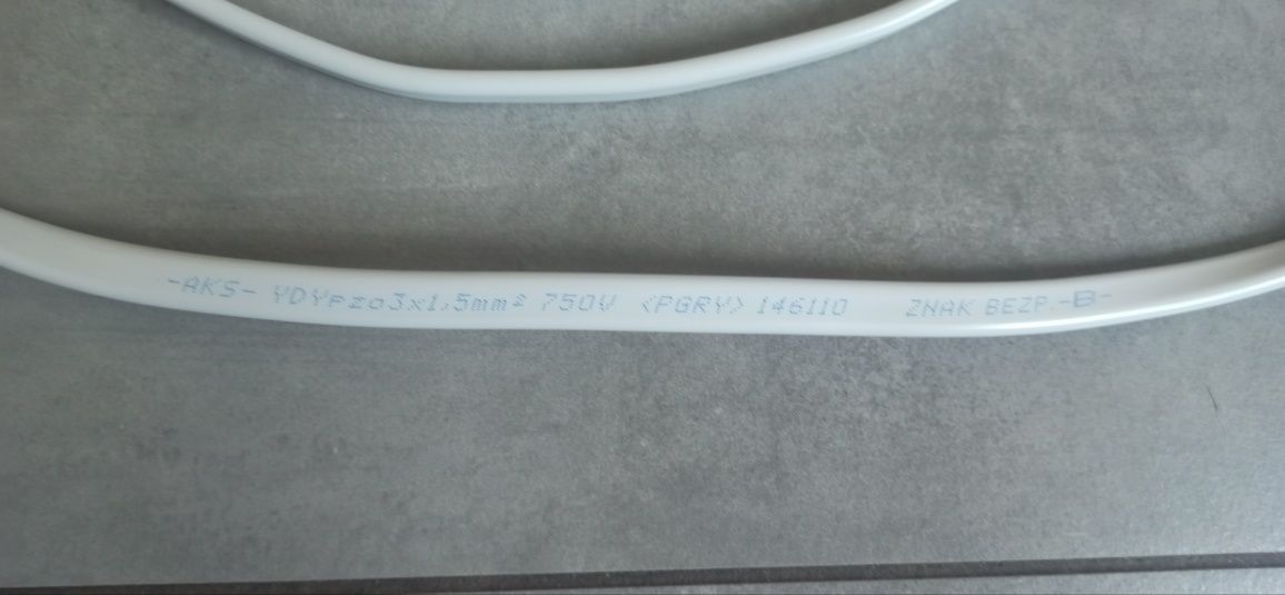 Przewód elektryczny YDYp 3x 1.5 mam 750 V 3 metry