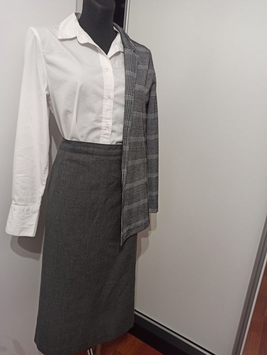 Spódnica damska ciemnoszara