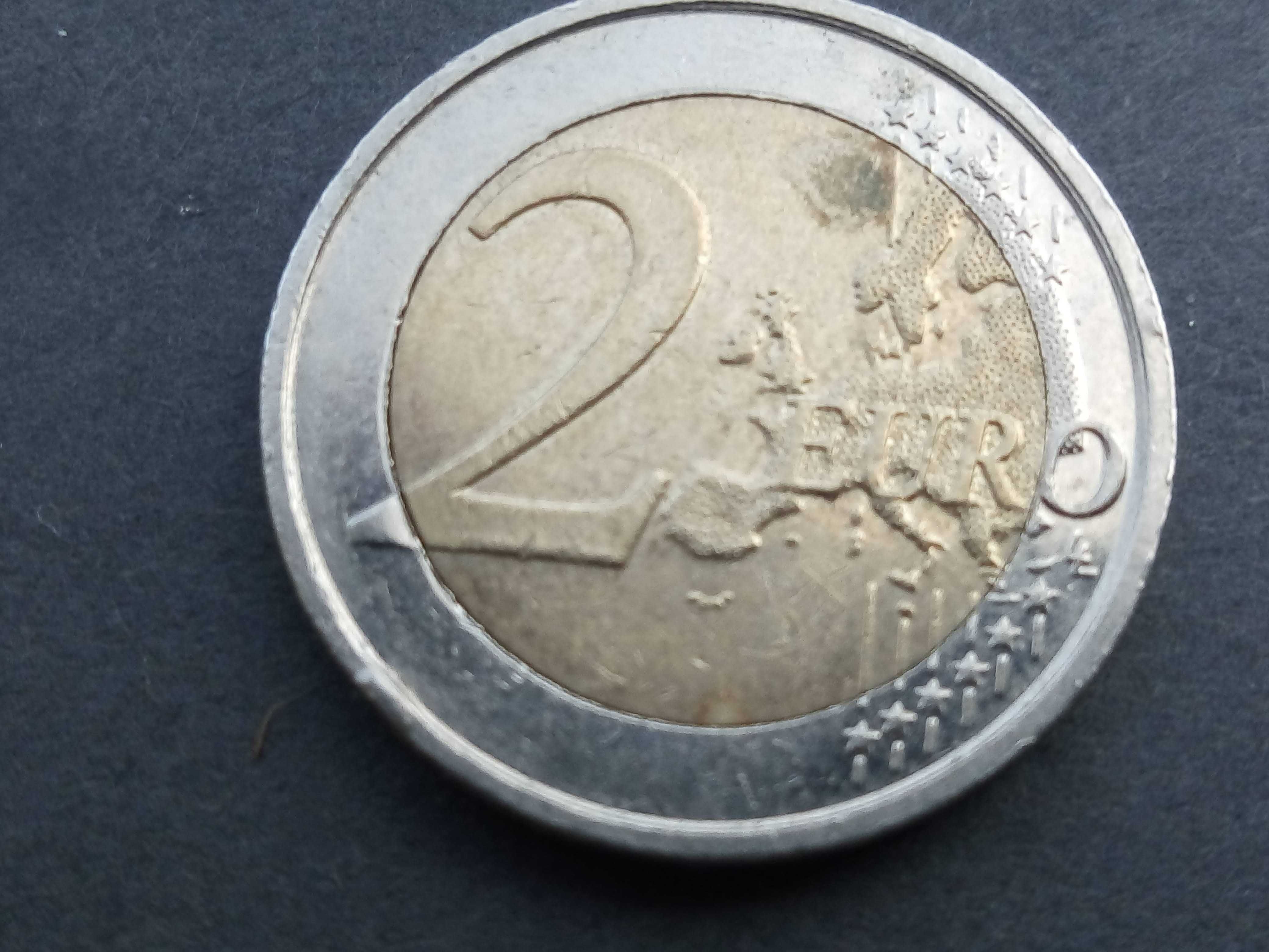 2 moedas de 2 euros 2009 10º Aniversário da UEM ~~Áustria e Bélgica