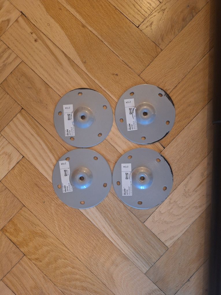 Nogi regulowane Olov IKEA czarne - komplet 4 szt. - BARDZO DOBRY STAN