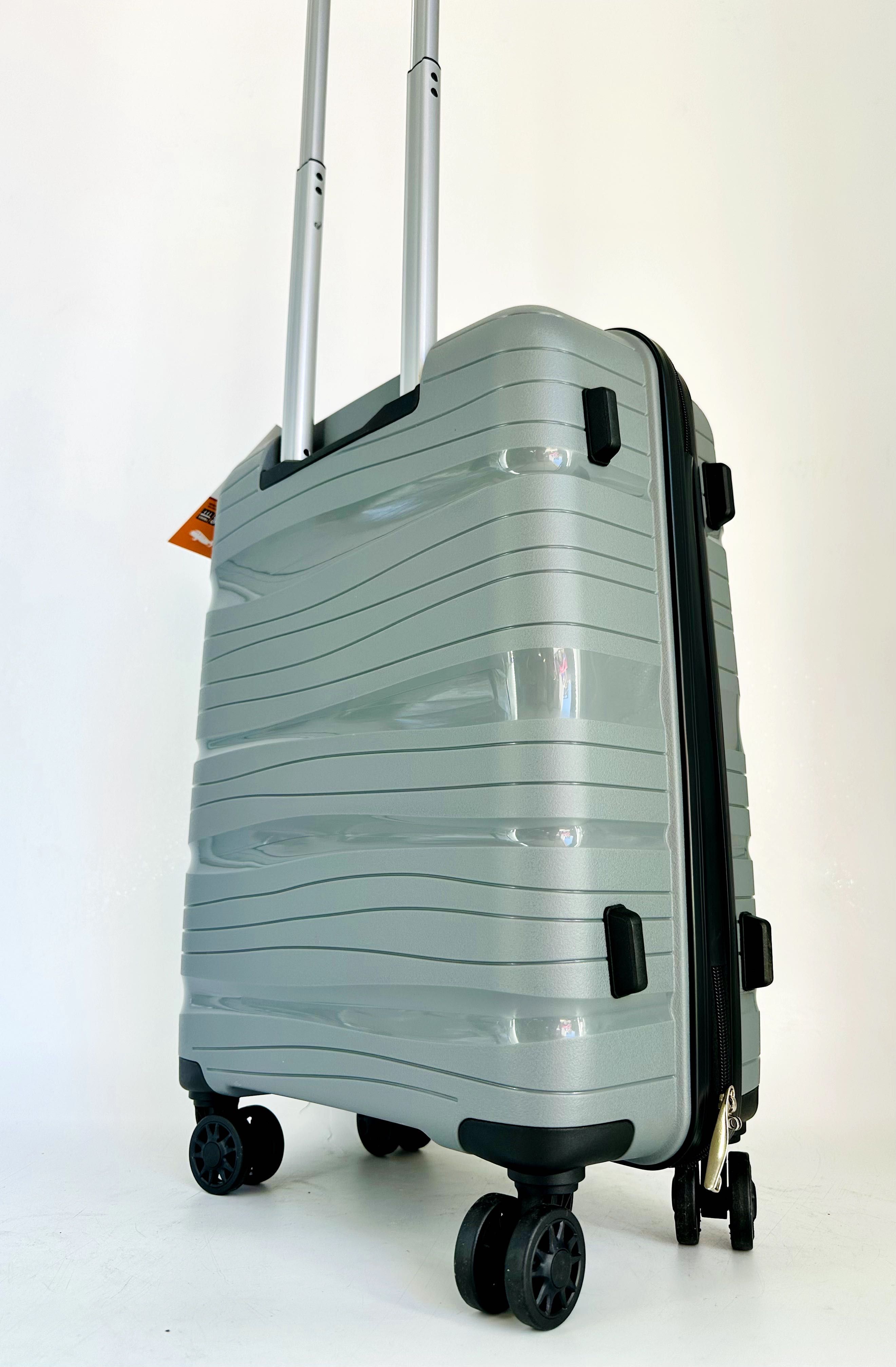 Nowa elastyczna walizka 55 cm ryanair wizzair szara