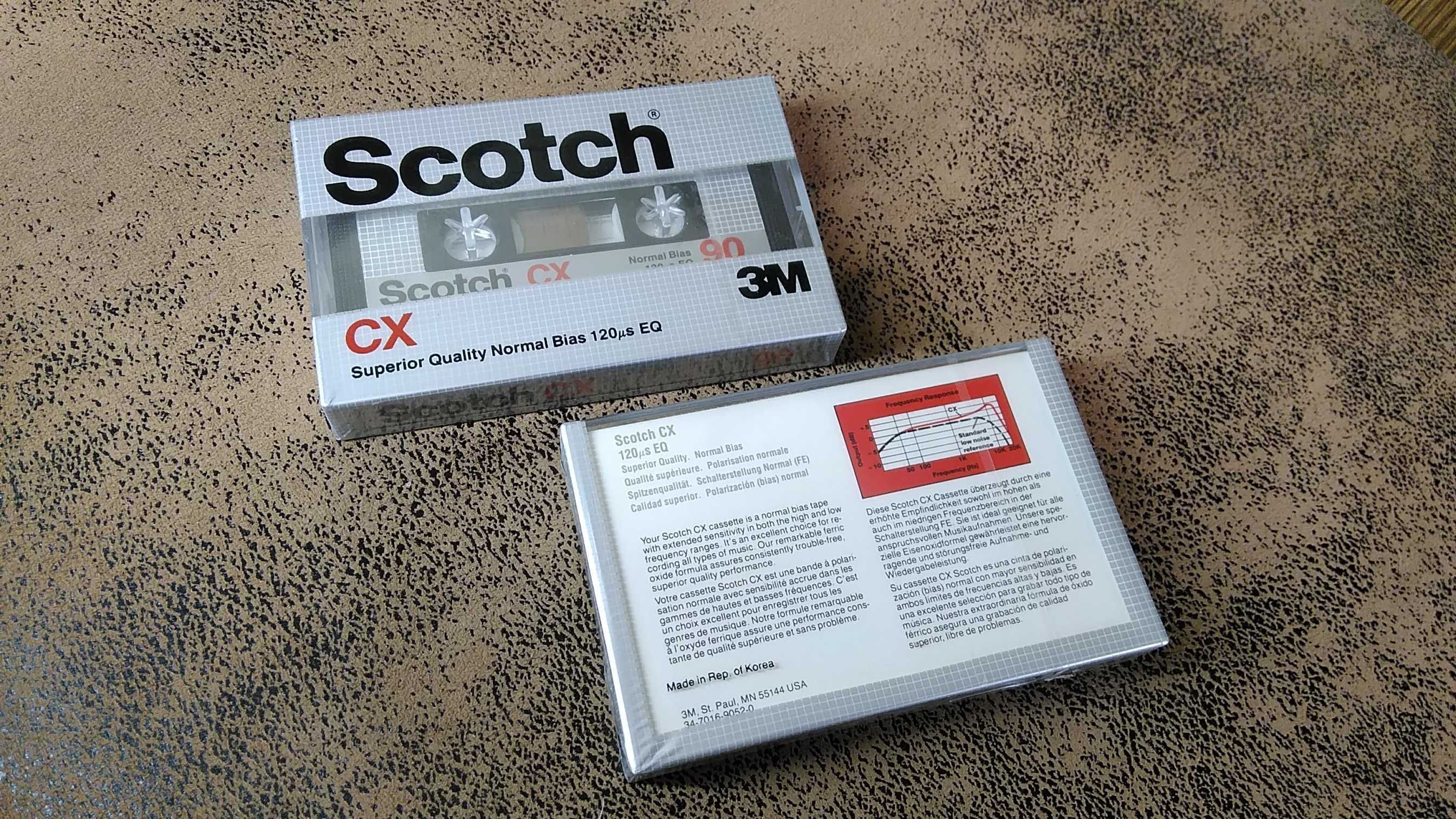 Аудіокасети Scotch нові запаковані Dynarange .XSII  хром і ін