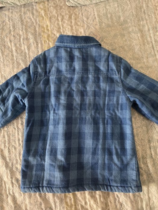 Casaco / camisa c/ quadrados estilo ganga c/ pêlo da kiabi  8 anos