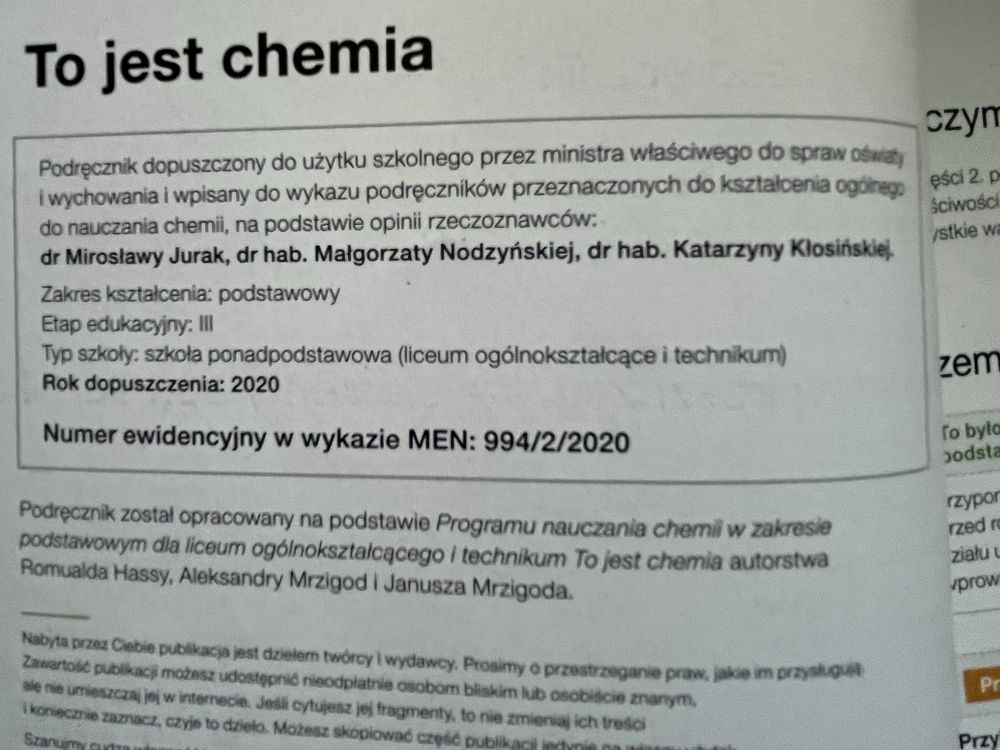 To jest chemia 2 podrecznik zakres podstawowy