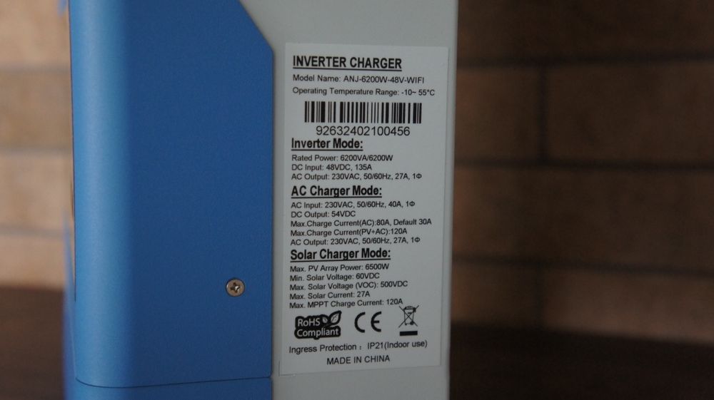 Інвертор сонячний Anenji 6.2W Wi-fi