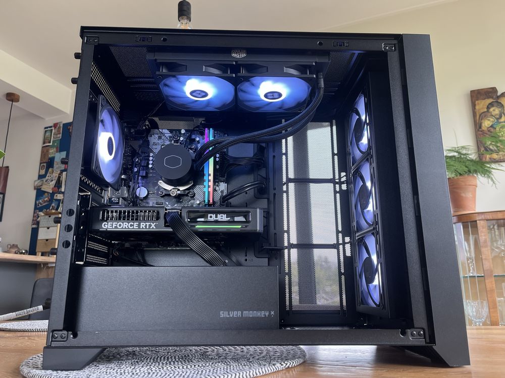 Komputer Gamingowy RTX 3060ti Ryzen 5 5600 SSD 512GB 16GB RAM wodne