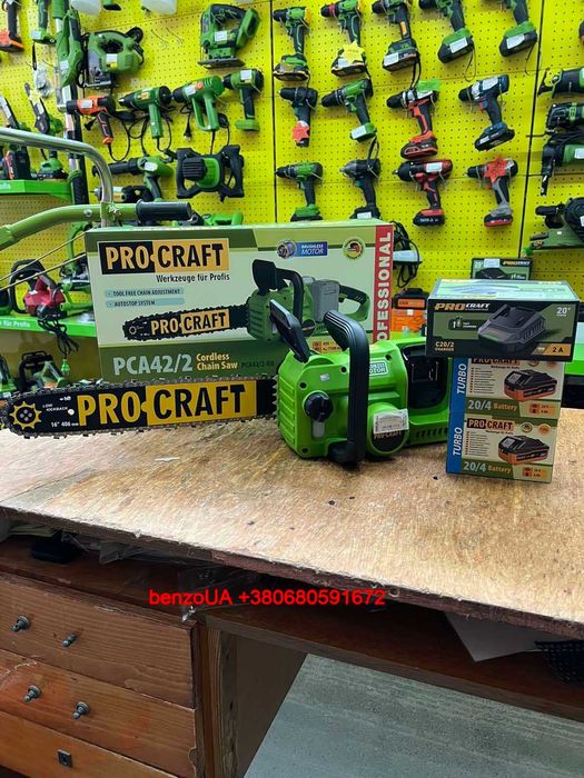 Акумуляторна пила Procraft PCA42/2 (2 акб по 4Аг + ЗП 20/2)