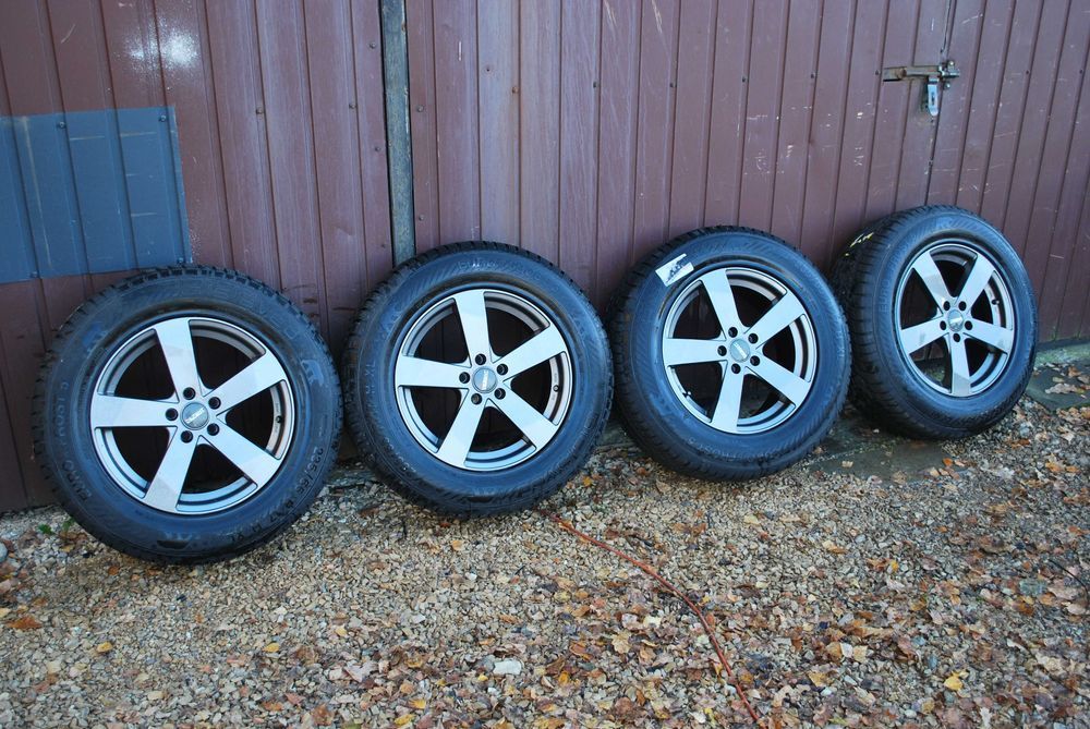 Koła 235/65 R17 5x108 Alufelgi + opony zimowe 7mm Volvo Ford TPMS 7.5j