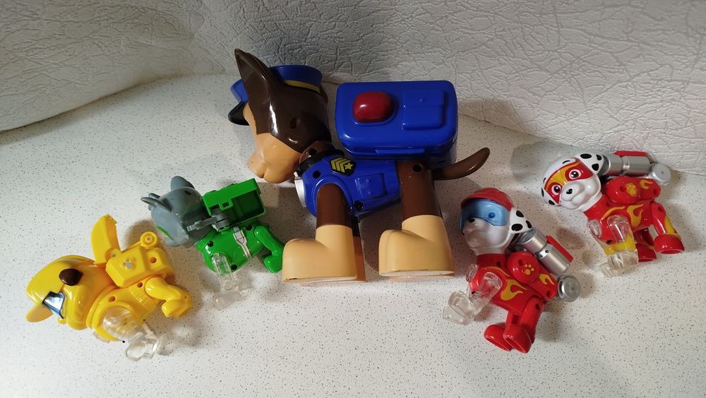 Маршал,Крепыш,Гонщик,Рокки Большие фигурки Оригинал Щенячий патруль