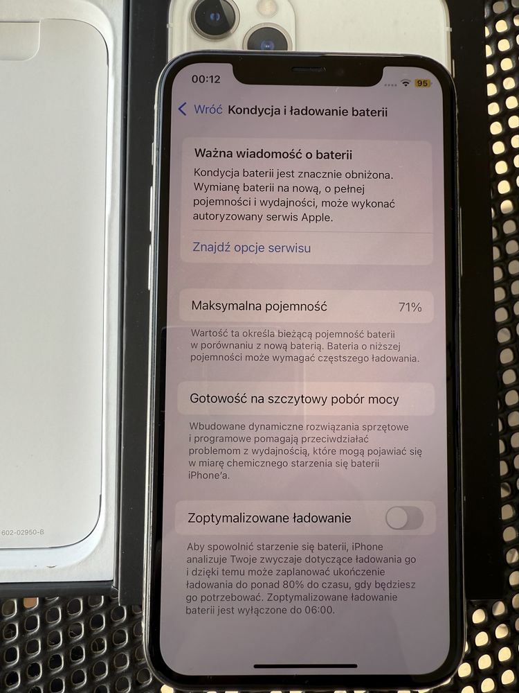 telefon Apple iPhone 11 PRO 64GB Silver - 100% sprawny i ZADBANY