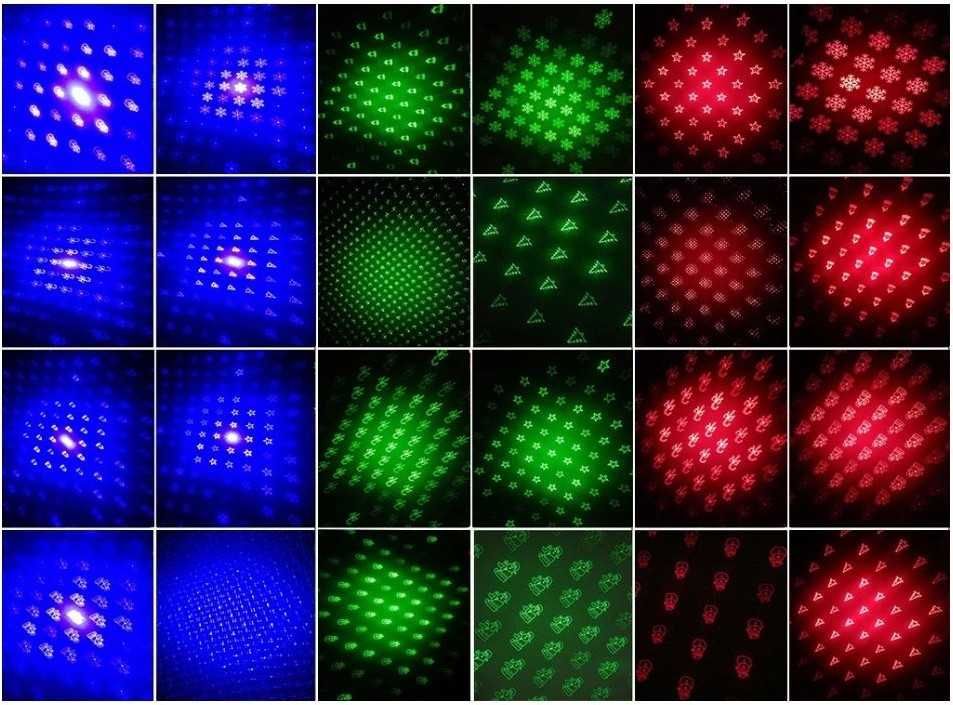 Projektor Laserowy Laser Ogrodowy RGB  Świąteczny Ruchomy na Święta FV