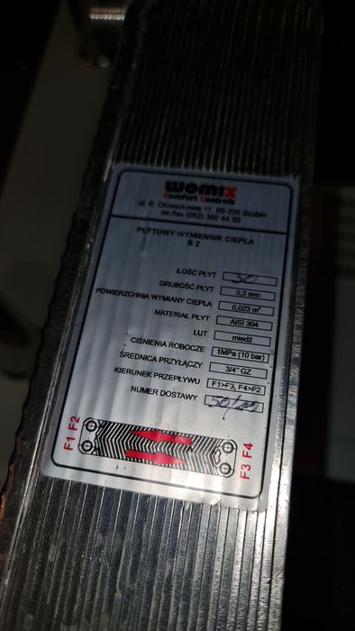 Wymiennik womix 30 plytowy 3/4"