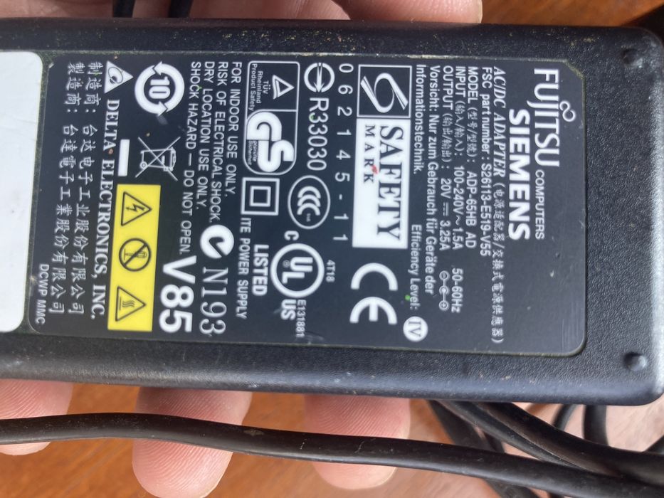 Carregador PC fujitsu outro Nintendo