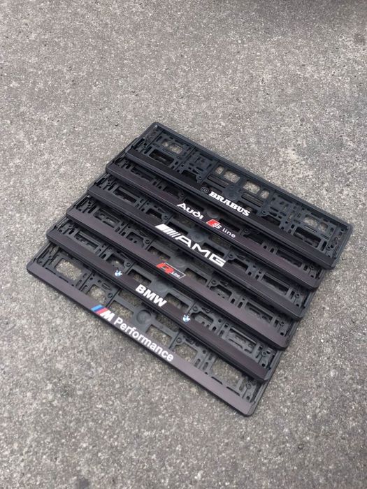 рамка номерного знака авторамки Audi Mercedes S-LINE AMG Brabus R-line