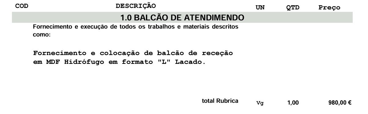 Balcão Atendimento