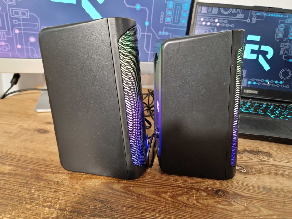 Zestaw głośników 2.0 Silver Monkey X Gakki 2.0 USB RGB 6W czarny(3745)
