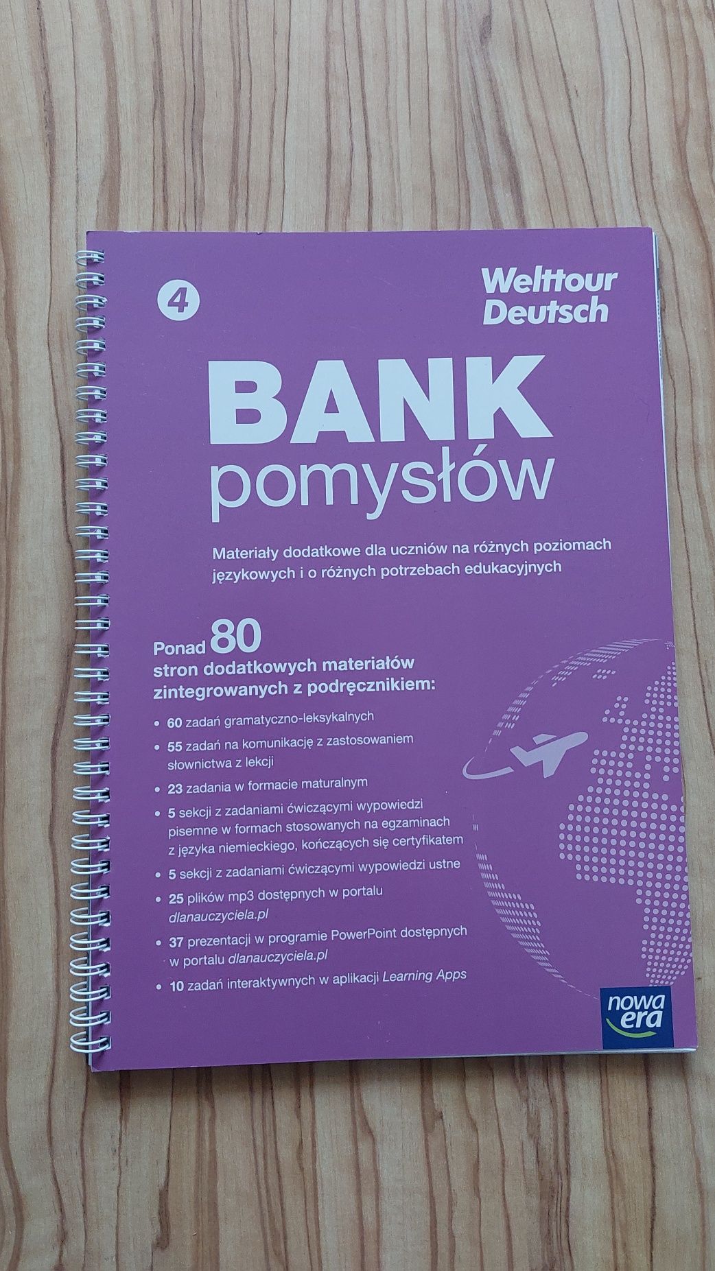 Welttour Deutsch 4 Bank pomysłów Szkoła średnia Niemiecki