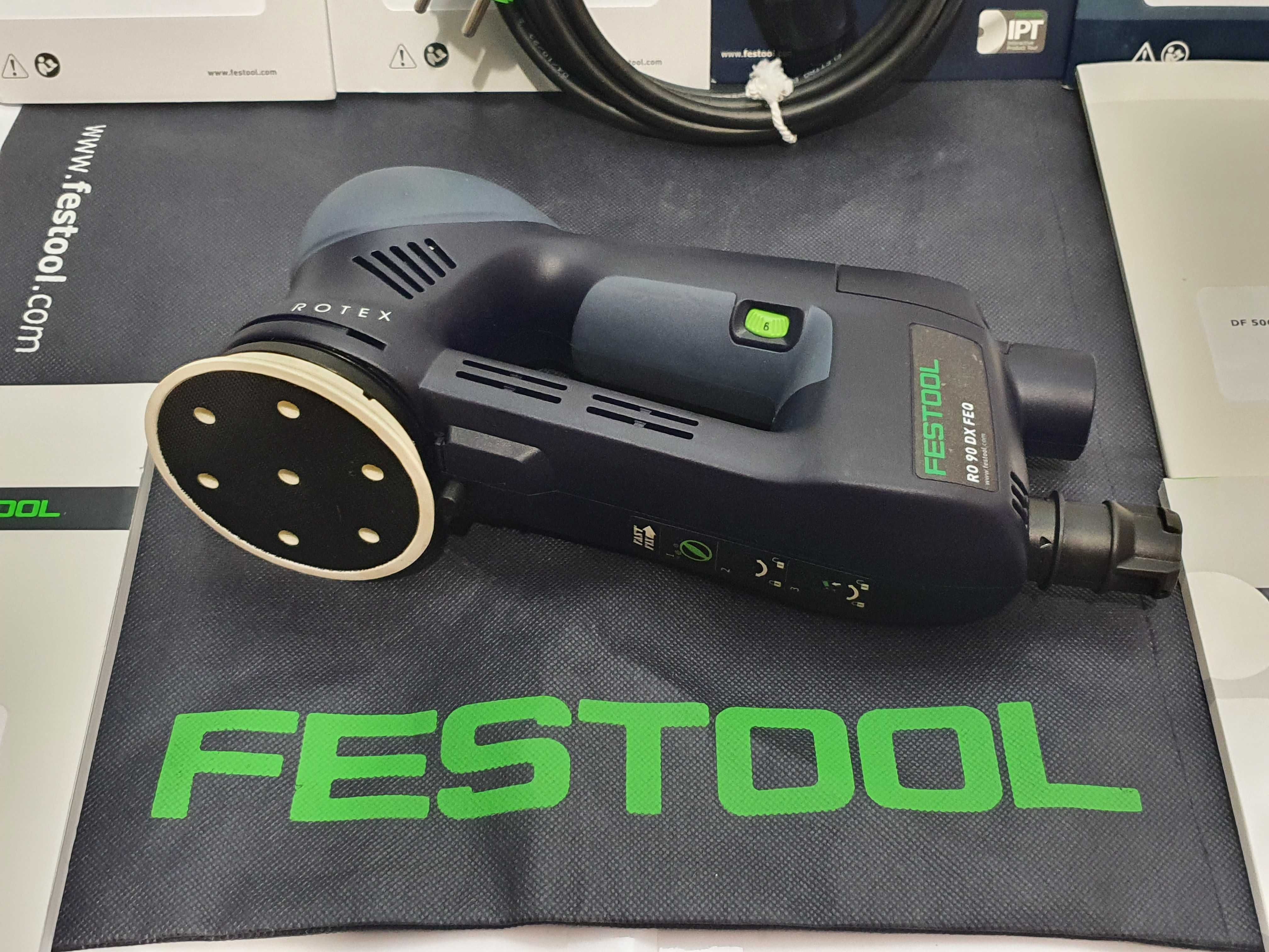 Szlifierka 4 w1  mimośrodowa FESTOOL RO 90 DX FEQ Rotex nowa z kablem