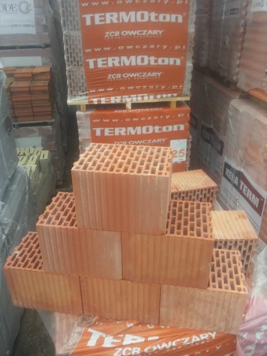 Pustak ceramiczny Termoton 25 P+W Owczary cegła dostawa