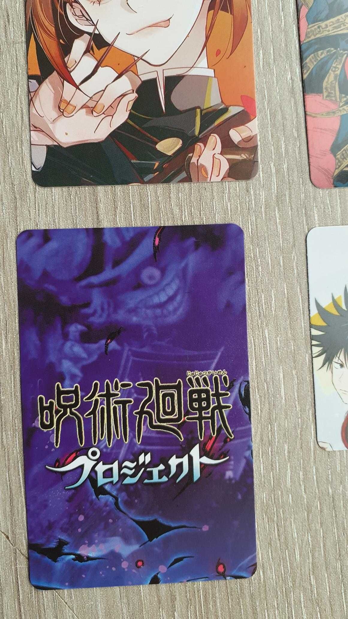 Cartas do anime Jujutsu kaisen novo Gojo, Sukuna, Nanami
