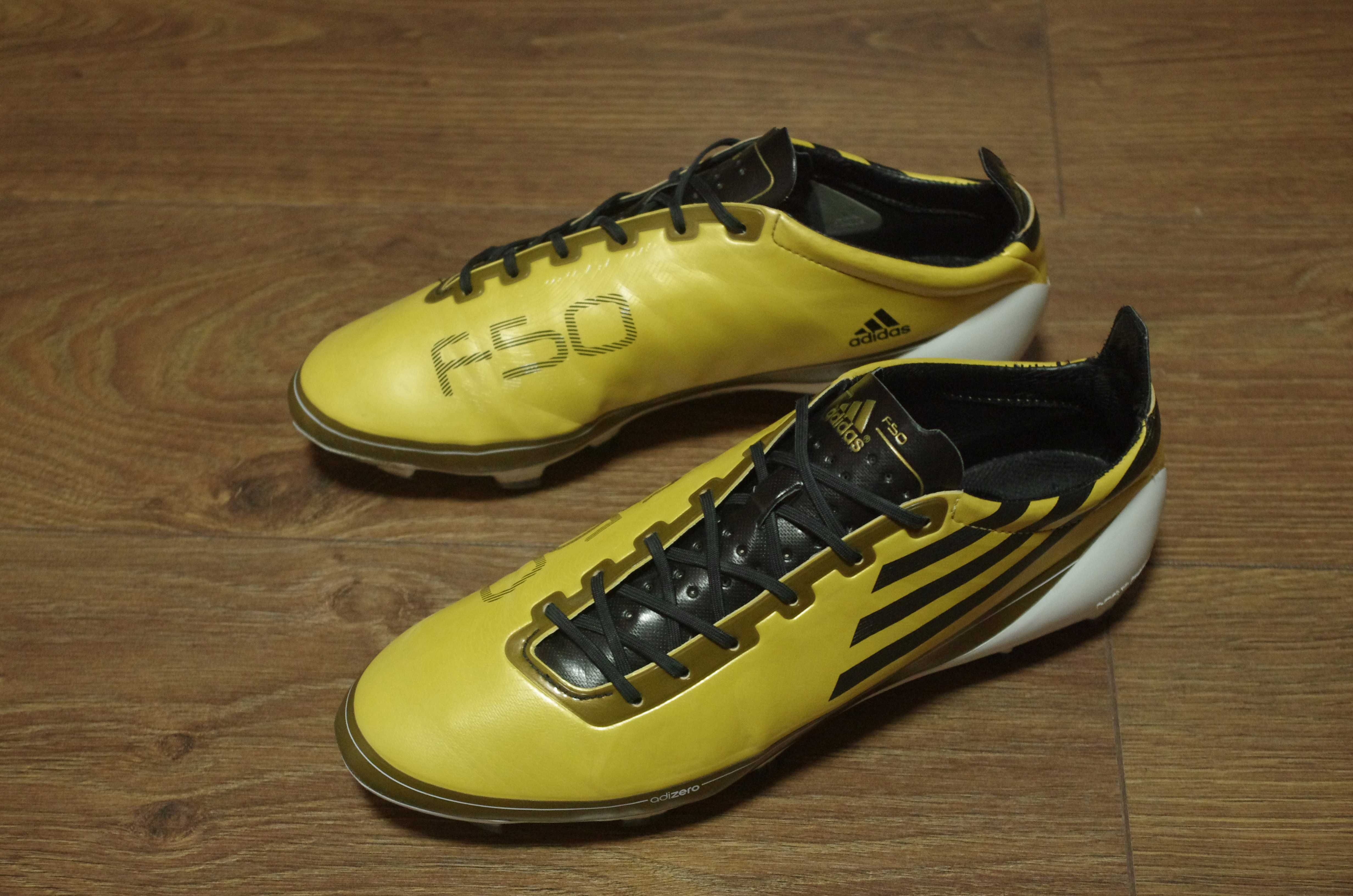 Adidas Adizero F50 FG gold-black G16999 Zoom Superfly 9 MDS Elite 42р