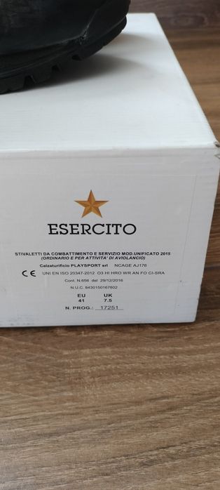 Тактичні черевики,берці армії Італії.