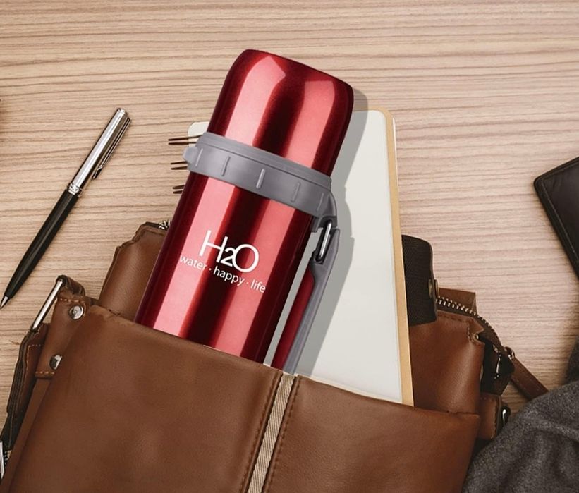 Izolowana butelka na wodę, podróżny kubek że stali nierdzewnej  1000ml