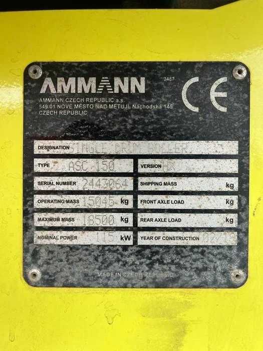 Walec- AMMAN ASC 150 Wynajem