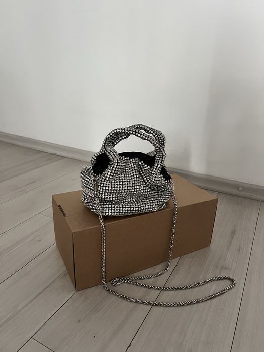 Сумка зі стразами, маленька з ручками