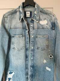Koszula kurtka jeansowa Zara