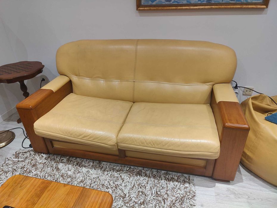 Vendo 2 Sofás em pele