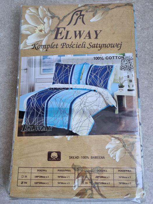 Pościel satynowa 160x200 komplet poscieli satynowej