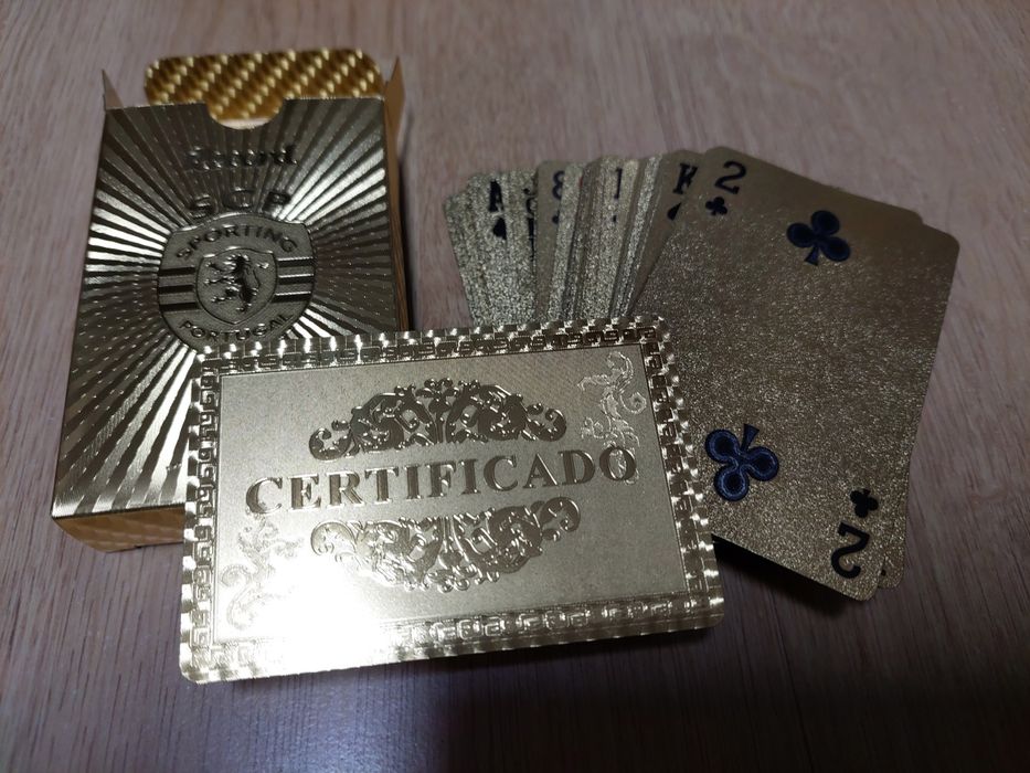 Cartas Sporting Ouro e Prata