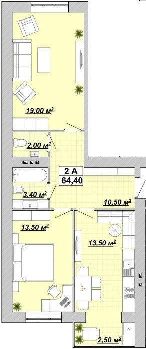 Продається, ЦЕНТР міста, 2-кімнатна квартира, ГАЛИЦЬКА