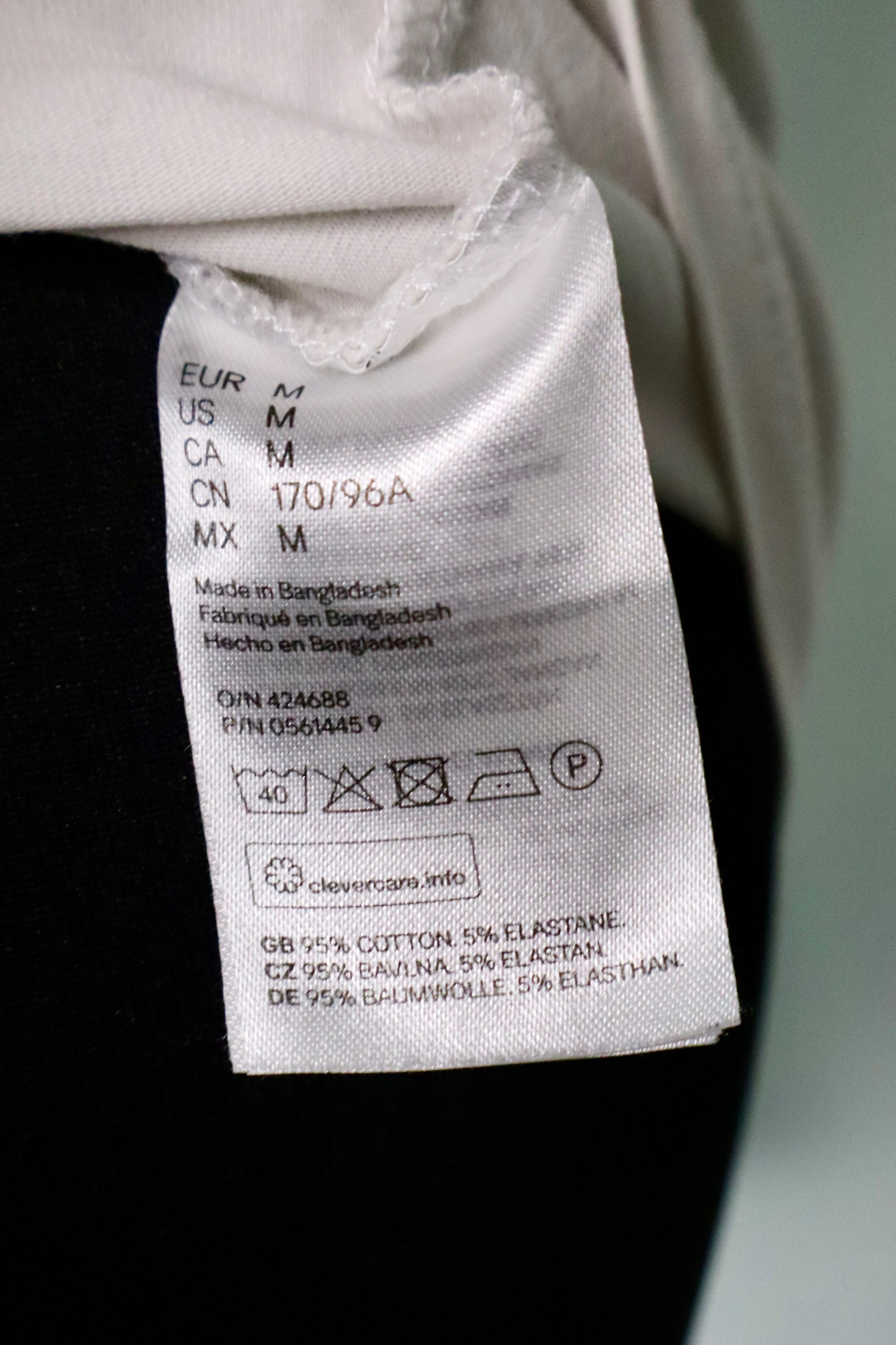Biały damski t-shirt H&M M bawełna