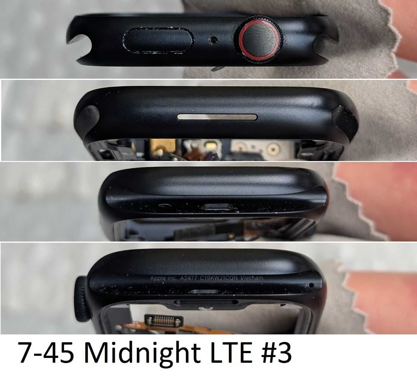Заднє скло задник Apple Watch 7 45 LTE / GPS корпус шлейфи екран