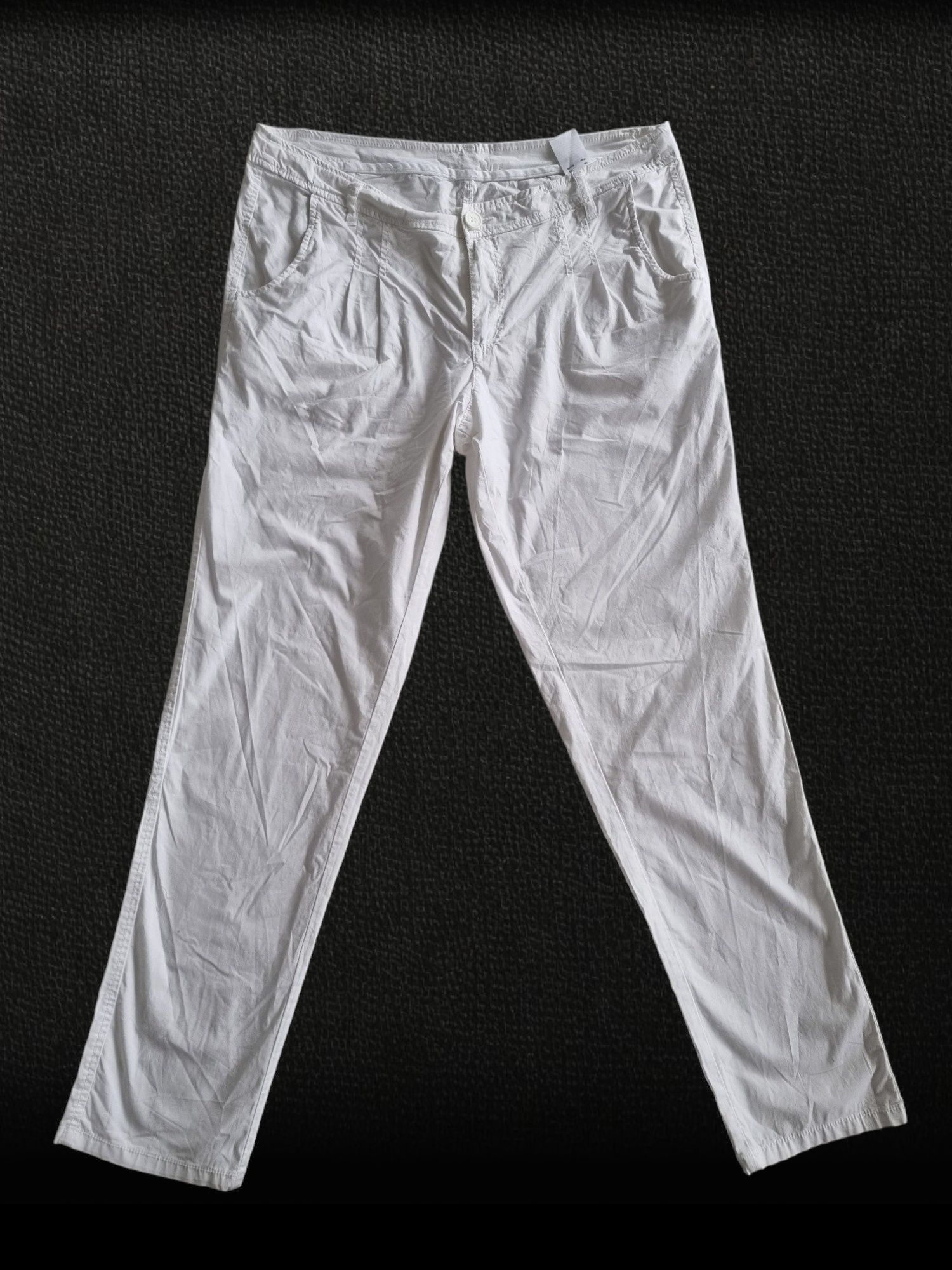 Cienkie spodnie białe sheego Rozmiar 48
