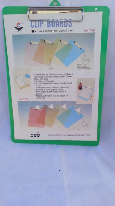 Планшет пластиковый, А4, 22.5 х 32 см.