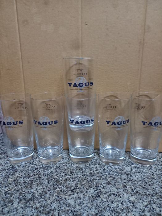 Copos. De. Cerveja   Tagus.   6. Copos. Tudo. 5€